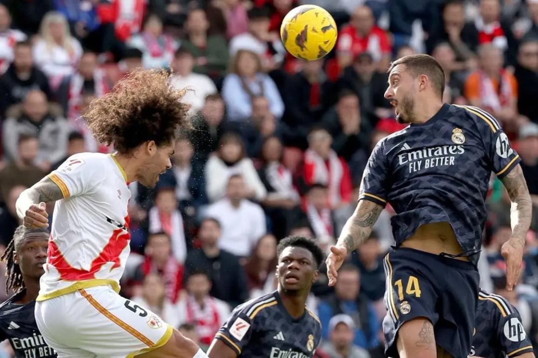 Real Madrid Held to 1-1 Draw at Rayo Vallecano in Spanish League