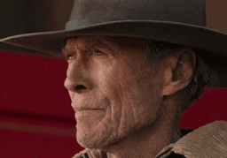 Clint Eastwood staring