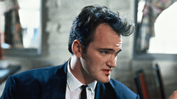 Quentin Tarantino looking sharp in Reservoir Dogs.